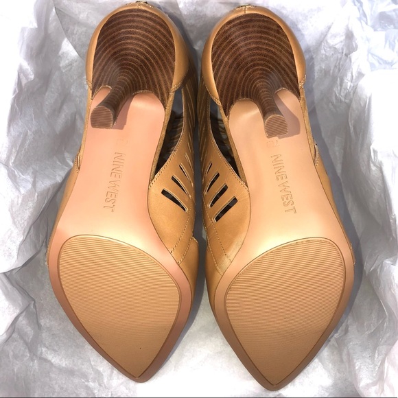 NEW WEST GLADIATOR NATURAL LEATHER HEELS - Picture 7 of 9